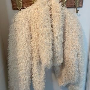 Faux fur jacket. Cool, fun, soft!